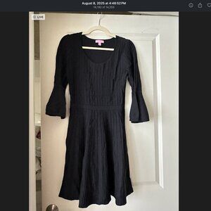 Lilly Pulitzer Black Long-Sleeve Dress
